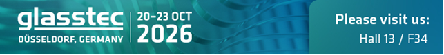 glasstec 2026, 20-23 October, Duesseldorf. Please visit us: Hall 13 / F34